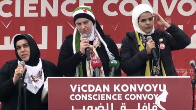rejim - 'Vicdan Konvoyu' Hatay'a ulaştı (1)  Videosu