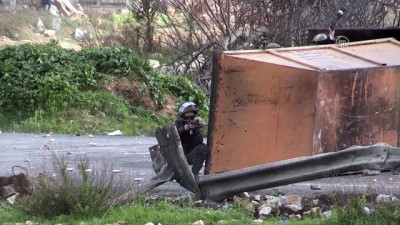 kontrol noktasi - İsrail güçleri Batı Şeria'daki gösterilere müdahale etti Videosu