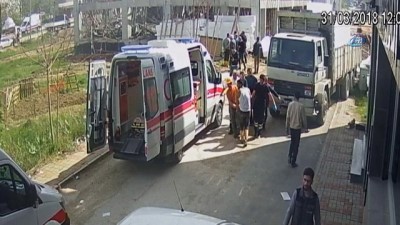 insaat iscileri -  3 kişinin yaralandığı göçük güvenlik kamerasında  Videosu