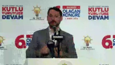 kirkoy - AK Parti Bakırköy 6. Olağan Kongresi - Bakan Albayrak (2) - İSTANBUL  Videosu