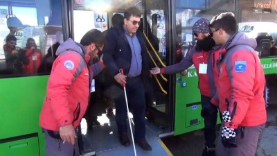  Engelli bireyler Erciyes için engel olmadığını gösterdi 