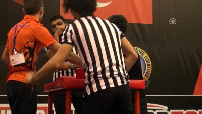 Türkiye Bilek Güreşi Şampiyonası başladı - ANTALYA 