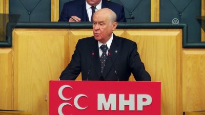 grup toplantisi - Bahçeli: “Koro halinde 'OHAL kalksın' diyenler, kaosa alkış tutan, kripto damara göz kırpan şuursuz ve sorumsuz zihniyetlerdir” - TBMM  Videosu