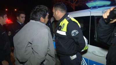 alkol muayenesi -  Polisten 20 kilometre kaçtı, yakalanınca “Görmedim” dedi  Videosu