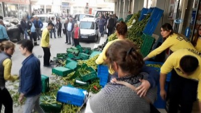 supermarket -  Edirne'de, pazarcı esnafı süpermarketi bastı Videosu