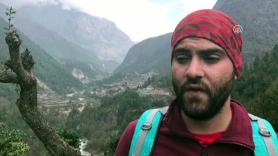 multeci kampi - Filistinli sığınmacı, okulu kapanmasın diye 'tek ayağıyla' Everest'e tırmanıyor - NEPAL  Videosu