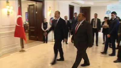 icisleri bakanligi -  İçişleri Bakanı Soylu, KKTC Bayındırlık ve Ulaştırma Bakanı Atakan ile görüştü  Videosu