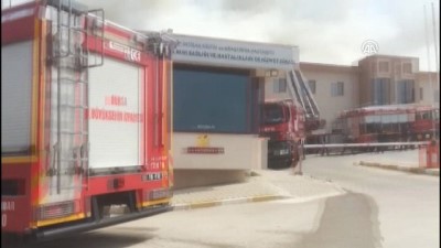 Bursa'da hastanede yangın (1) 