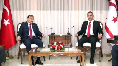 Başbakan Yardımcısı Çavuşoğlu, KKTC Meclis Başkanı Uluçay tarafından kabul edildi (2) - LEFKOŞA