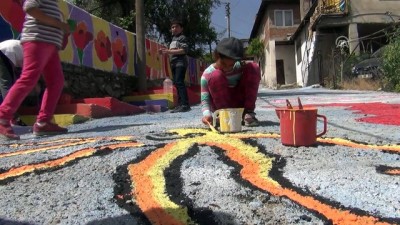 ressam - Sokaklar öğrencilerin fırçasıyla renkleniyor - MUĞLA Videosu