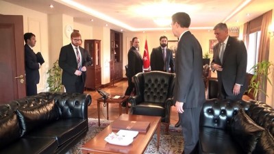 Başbakan Yardımcısı Çavuşoğlu'nun kabulü - ANKARA 
