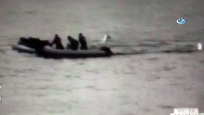  Uçak tespit etti, bot yakaladı... Kaçakların yakalanma anı kamerada 