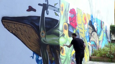 begendik - İstanbul'un duvarlarını grafiti ile 'dile getiriyor' - İSTANBUL  Videosu