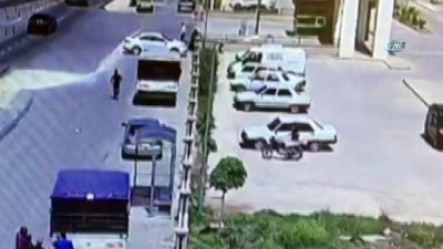 hastane bahcesi -  Motosiklet hırsızlığı kamerada Videosu