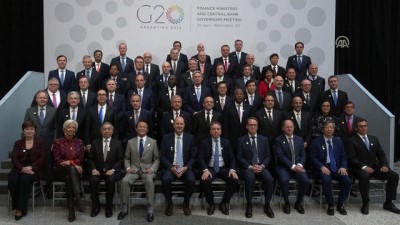 merkez bankasi - 'G20 Aile Fotoğrafı' çekimi - Başbakan Yardımcısı Şimşek - WASHINGTON Videosu