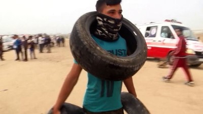 Gazze Şeridi'ndeki 'Büyük Dönüş Yürüyüşü' dördüncü haftasında (4) - HAN YUNUS
