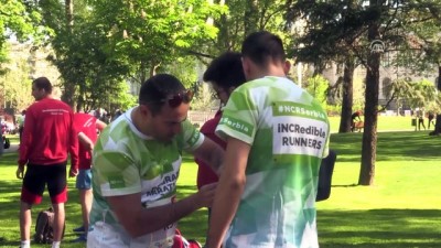kanserle mucadele - 70 ülkeden 7 bin sporcu Belgrad'da koştu - BELGRAD  Videosu