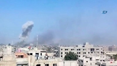muhalifler -  - Suriye Rejim Güçleri Şam’ın Güney Kırsalını Bombaladı: 6 Ölü, 8 Yaralı Videosu