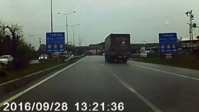 Trafik kazası araç kamerasında - SAMSUN 