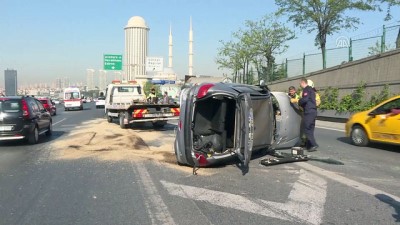 Ana arterlerdeki kazalar trafiği aksattı - İSTANBUL 