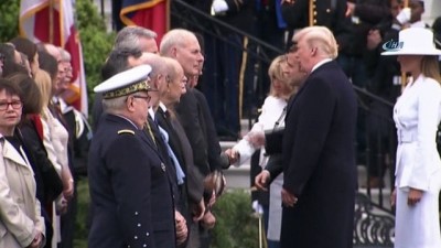 - Trump, Macron'u Beyaz Saray'da törenle karşıladı