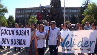 hakaret suclamasi -  Uşak'ta çocuğa şiddet ve istismar protestosu  Videosu
