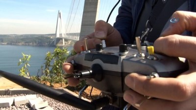  Yavuz Sultan Selim Köprüsü 'Yarış Drone'ları için hız pisti oldu 