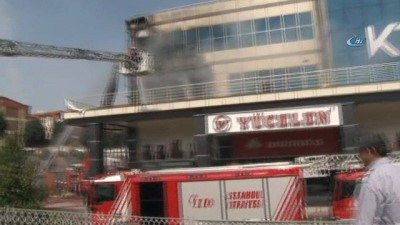  Başakşehir'de bulunan 5 katlı bir iş merkezinde yangın çıktı 