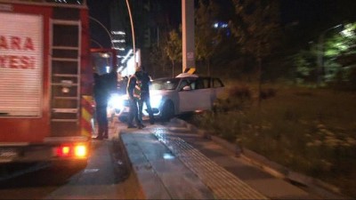  Başkent’te trafik kazası: 2 yaralı 