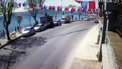 saglik ekibi -  Sarıyer sahilde kontrolden çıkan halk otobüsü, araçlara böyle çarptı  Videosu