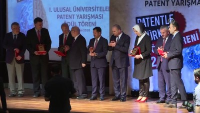 Bakan Özlü, 'Üniversitelere Yönelik Patent Yarışması' ödül törenine katıldı - ANKARA