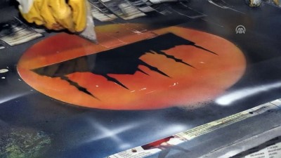 lise ogrencisi - Sprey boyalarla hayallerini resmediyor - KARS  Videosu