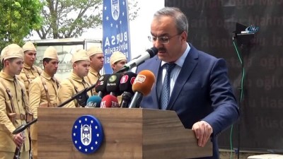 tezahur -  'Bursa Seyyar Jandarma Taburu' Çanakkale'ye uğurlandı  Videosu