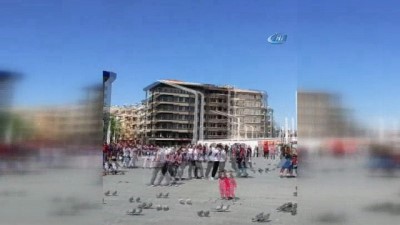 yikim calismalari -  AKM'nin ön cephesi büyük bir gürültüyle yıkıldı  Videosu
