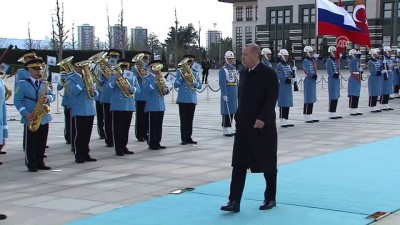 Cumhurbaşkanı Erdoğan, Putin'i resmi törenle karşıladı (1) - ANKARA