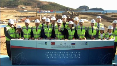 temel atma toreni -  Erdoğan ve Putin, Akkuyu Nükleer Santrali'nin temel atma töreninde konuştu Videosu