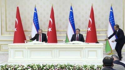 Erdoğan - Mirziyoyev ortak basın toplantısı - TAŞKENT 