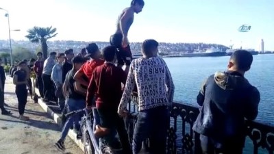 hava sicakligi -  Samsun'da mültecilerin 'tehlikeli' serinleme yöntemi  Videosu