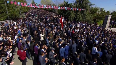 anit mezar - Alparslan Türkeş'i anma töreni (2) - ANKARA  Videosu