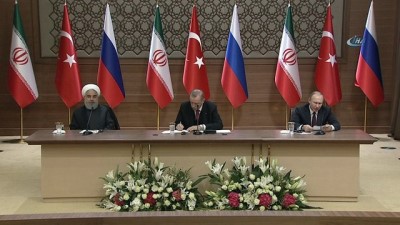 Rusya Devlet Başkanı Vladimir Putin: 'Rusya, İran ve Türkiye Suriye'nin toprak bütünlüğünden yanadır. Suriyeliler ileride devlet yapılarıyla ilgili parametreleri kendileri belirleyecekler'