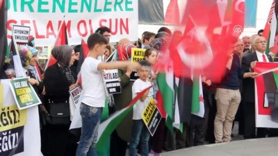 keskin nisanci - Filistinlilerin 'Büyük Dönüş Yürüyüşü'ne destek - BURSA Videosu