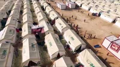 idlib - İHH'dan Doğu Gutalı aileler için yeni kamp - SURİYE Videosu
