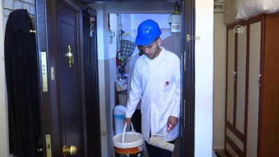 Liseliler yardıma muhtaç ailelerin evlerini onarıyor - İSTANBUL 