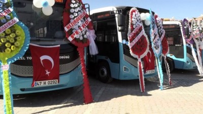 Mardin'de toplu ulaşıma dahil edilen araçlar için tören