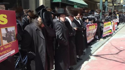 Ortodoks Yahudilerden İsrail Protestosu - NEW YORK