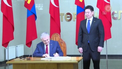 Başbakan Yıldırım, Moğolistan Başbakanı Ukhnaa ile görüştü - ULANBATOR 