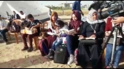  - Filistinlilerden İsrail Sınırında Okuma Eylemi 