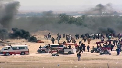 İsrail'in katliamına rağmen Gazzeliler sınıra akın ediyor - GAZZE 