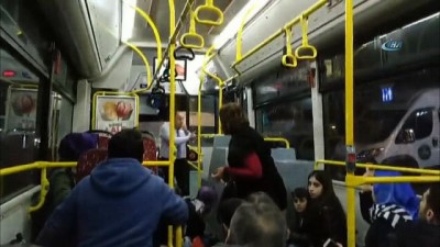  Bağcılar’da silahlı saldırı, halk otobüsünde yaşanan panik kamerada
