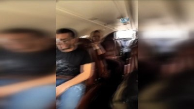 yangin panigi -  Kerimcan Durmaz’ın bindiği uçakta yangın paniği Videosu